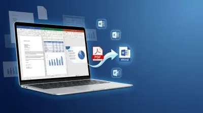تحويل الملفات من PDF والصور إلى Word بدقة عالية مع الحفاظ على التنسيق، بالإضافة إلى استخدام أدوات Microsoft Office في تنسيق المستندات وتنظيم المحتوى بشكل احترافي وقابل للتعديل.