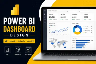 تصميم Dashboard احترافية وتفاعلية باستخدام Power BI