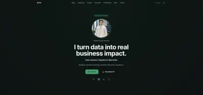 تصميم وتطوير موقع Portfolio شخصي احترافي
