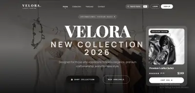 صورة العمل Velora Shopping Website