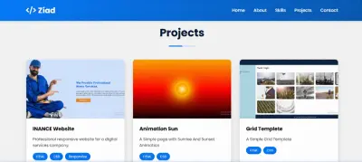 تصميم موقع Portfolio شخصي احترافي