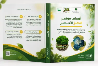 تصميم الهوية البصرية ( logo) وملف العرض التقديمي لمؤتمر "الكنز الأخضر" للاستدامة البيئية