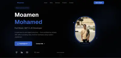 تصميم وتطوير Portfolio شخصي احترافي لعرض أعمالك (Personal Portfolio Website)