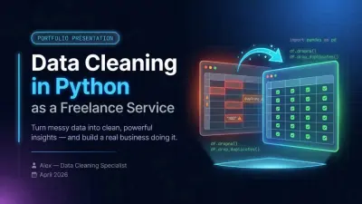 تصميم عرض تقديمي احترافي لشرح Data Cleaning باستخدام Python