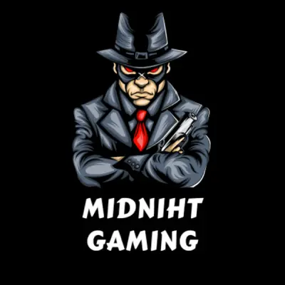 Midnight Gaming Logo – شعار احترافي لفريق ألعاب