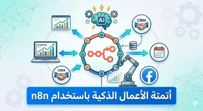 صورة العمل صمم نظامك الآلي (AI Automation) بـ n8n
