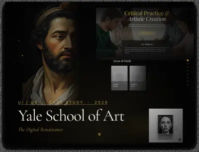 صورة العمل إعادة تصميم موقع مدرسة Yale للفنون - تجربة ويب حديثة