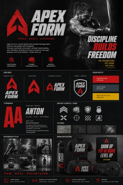 تصميم هوية كاملة لبراند Apex Form