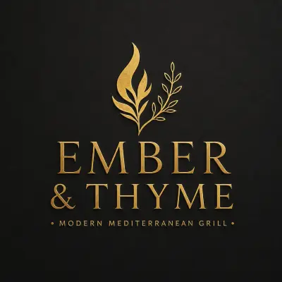هوية بصرية لمطعم Ember & Thyme