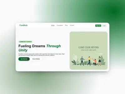 FundHub-منصة تمويل جماعى لادارة الحملات والتبرعات