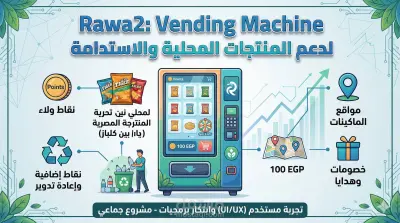 تصميم وتطوير مفهوم ماكينة بيع ذاتية (Vending Machine) لدعم المنتجات المحلية والاستدامة
