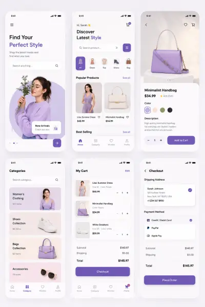 E-Commerce Mobile App Design