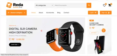 موقع متجر إلكتروني (Online Electronics Store)