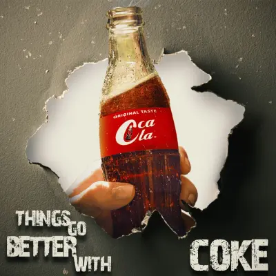اعادة تصميم تصوري لشعار Coca-cola