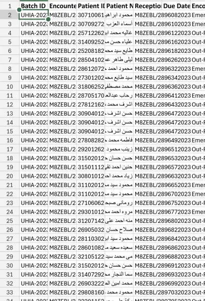 Excel sheet