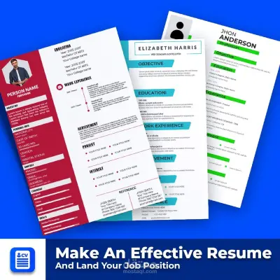 تصميم السيرة الذاتية CV باحترافية