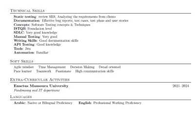 كتابة cv باحترافيه