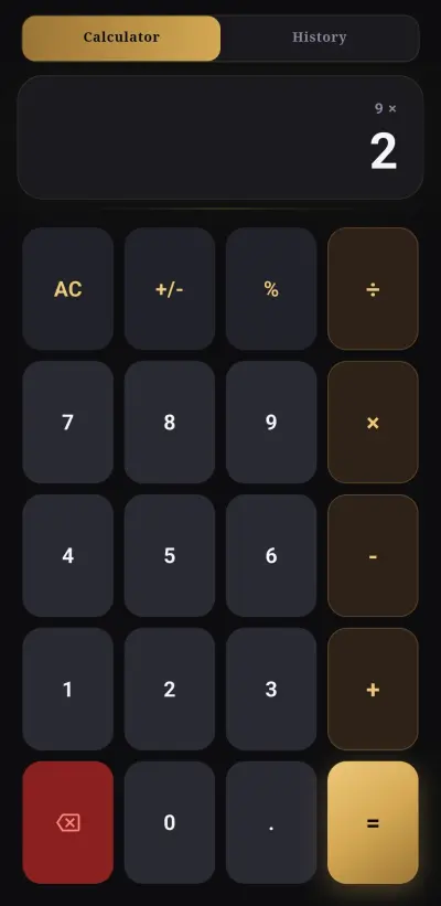 تطبيق آلة حاسبة بمميزات متقدمة(Calculator App) — Flutter & Clean Architecture
