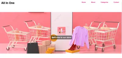 واجهة متجر إلكتروني عصري (All In One)