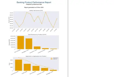 Banking Product Performance Report