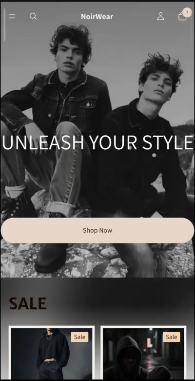 NoirWear fashion store