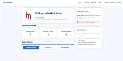 نظام إدارة مدرسة متكامل | Django & REST API