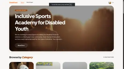 منصة تمويل جماعي Full-Stack — React & Django