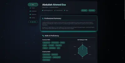 تصميم وبناء موقع معرض أعمال (Portfolio) احترافي