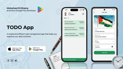 تطوير تطبيق إدارة المهام (To-Do App) باستخدام Flutter مع تخزين محلي وإدارة حالة احترافية
