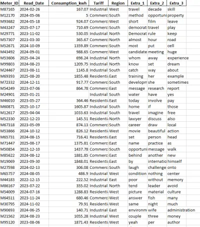 صورة العمل تنظيف بيانات باستخدام Excel