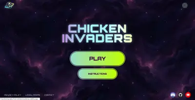 : إعادة بناء وتطوير لعبة "Chicken Invaders" باستخدام JavaScript