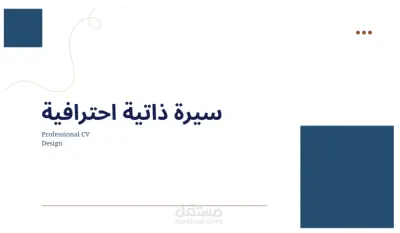 تصميم وتنسيق سيرة ذاتية احترافية بشكل يدوي