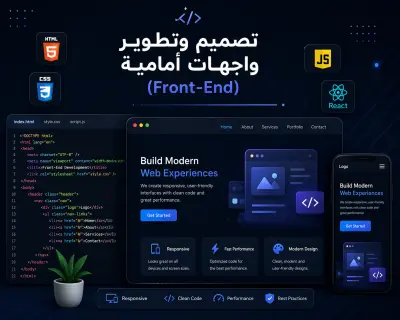 تصميم وتطوير واجهات أمامية (Front-End)