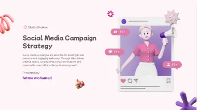 Social Media Campaign  Strategy