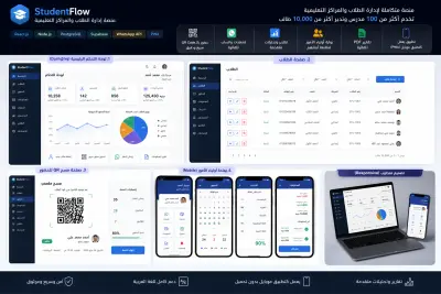 منصة SaaS لإدارة الطلاب والمراكز التعليمية (React + Node.js)