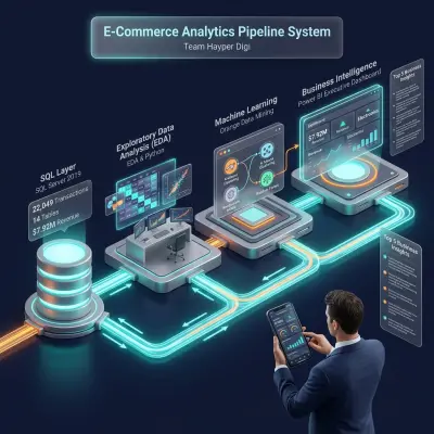 منظومة متكاملة لتحليل بيانات التجارة الإلكترونية والذكاء الاصطناعي بـــ| SQL + Python + Machine Learning + Power BI