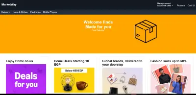 موقع تجارة إلكترونية (E-commerce)