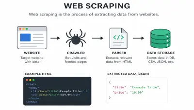 سحب البيانات من مواقع الانترنت web scraping