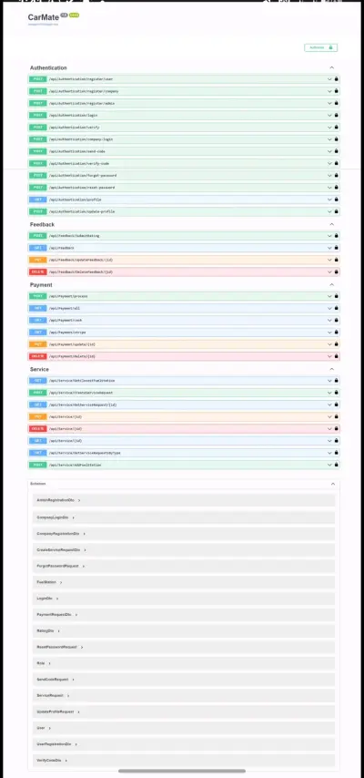 Car Mate API