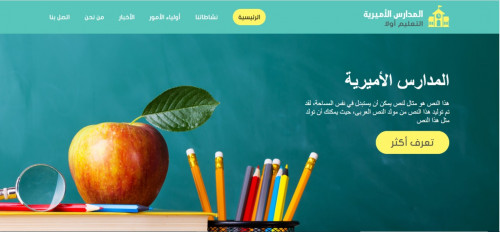 تم بحمد الله انجاز موقع الكتروني (المدارس الأميرية)