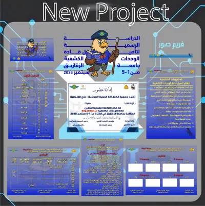 تصميم الهوية البصرية والمطبوعات التنظيمية لـ "الدراسة الرسمية لتأهيل قادة الوحدات الكشفية"