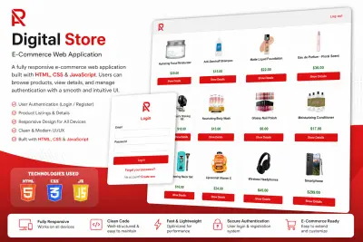 موقع متجر رقمي (Digital Store Website)