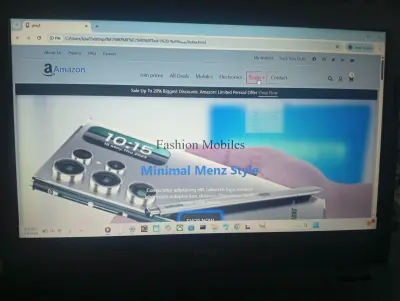 تصميم واجهة موقع أمازون (Amazon Frontend Clone) باستخدام HTML و CSS