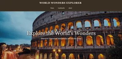World Wonders Explorer – موقع استكشاف المعالم العالمية