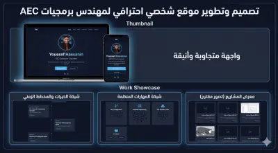موقع شخصي متجاوب (Personal Portfolio Website)