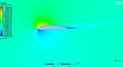 محاكاة أيروديناميكية (CFD) لقطاع جناح طائرة NACA 4412 ومطابقتها لنتائج NASA