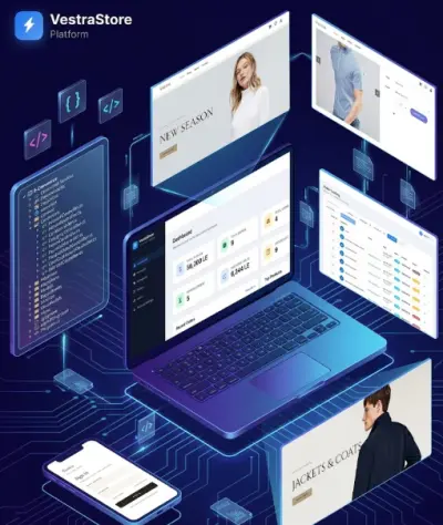 متجر إلكتروني متكامل لبيع الملابس