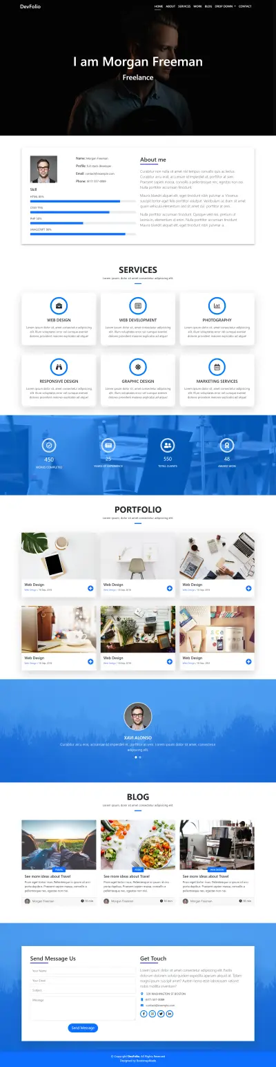 Landing Page احترافية لمشروع خدمي