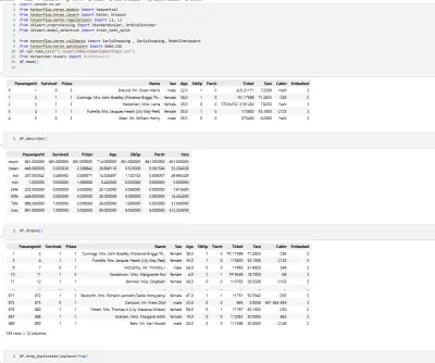 titanic deep learning