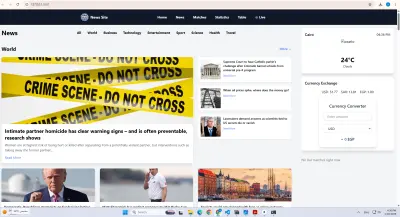 A modern and responsive News & Sports web application